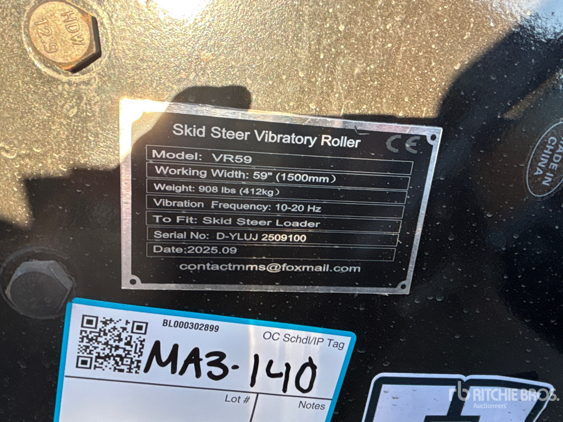 General Appearance with N.º de serie/VIN