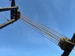 Crane Superstructure with Cuerdas del pescante principal