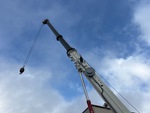 Crane Superstructure with Main Boom Sections