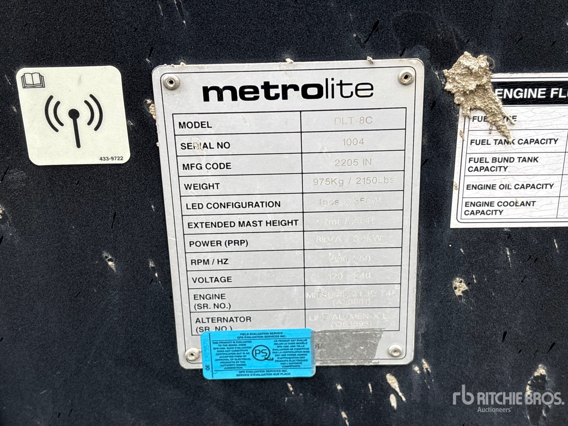 General Appearance with Unit Serial Number