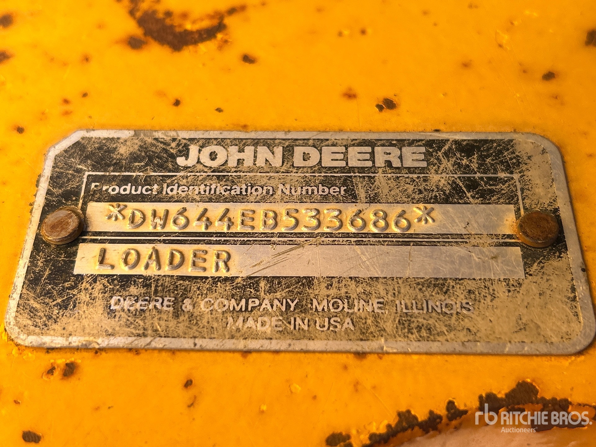 CARGADOR FRONTAL 1991 JOHN DEERE 644E