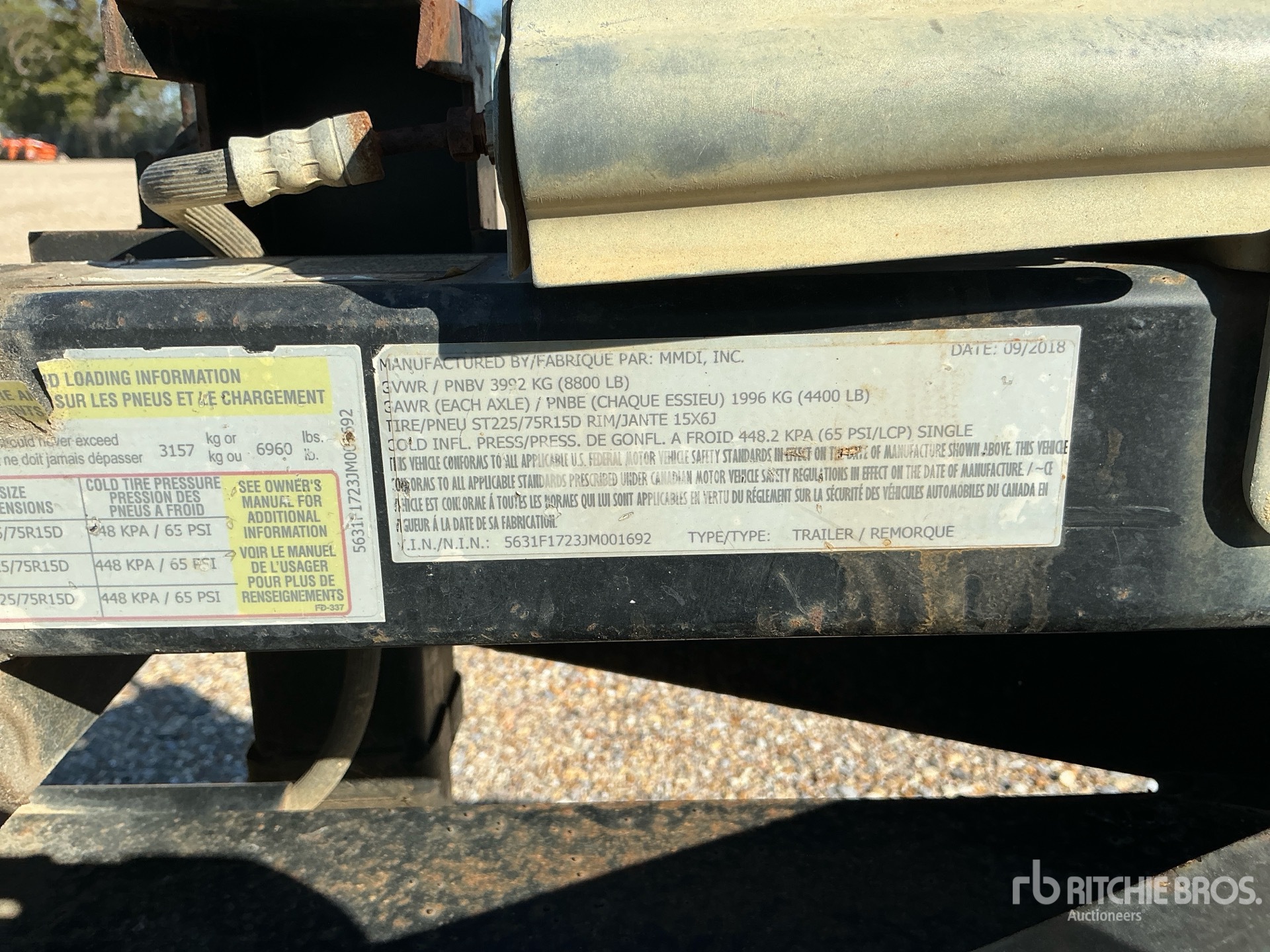 General Appearance with N.º de serie/VIN