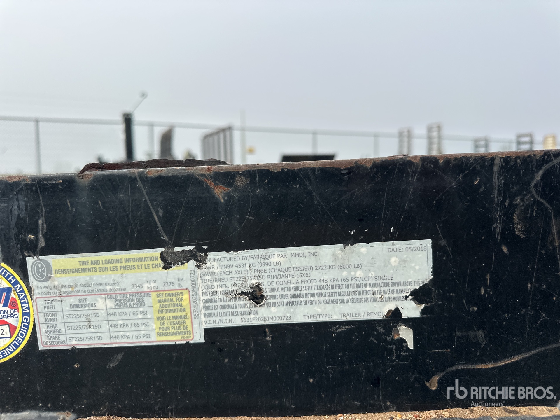 General Appearance with N.º de serie/VIN