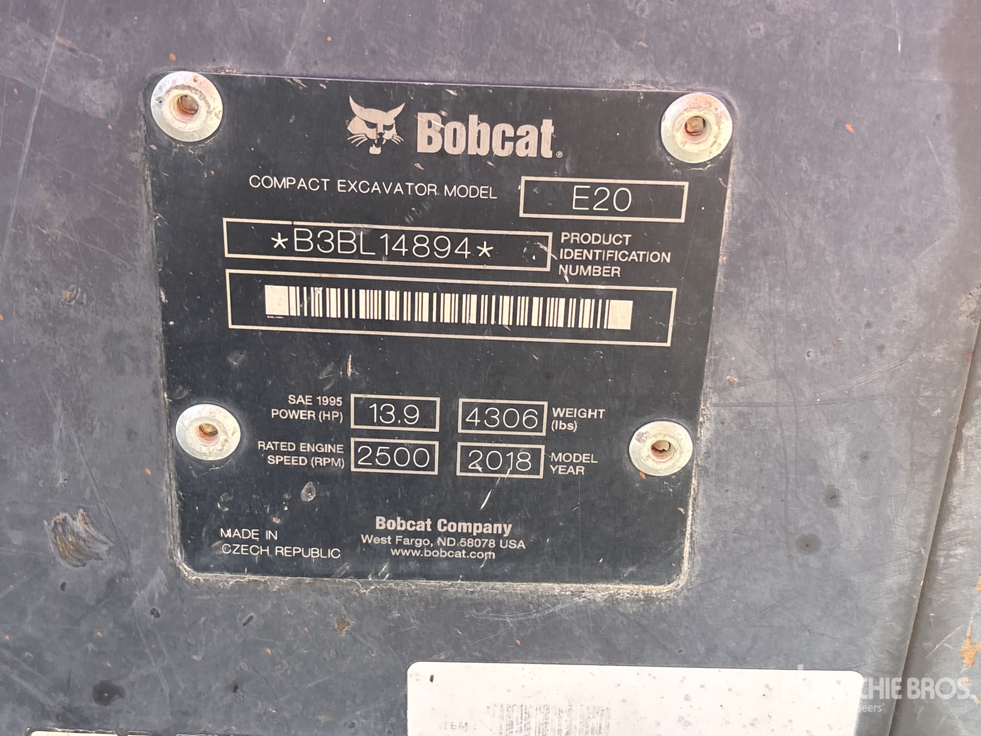 General Appearance with Numer seryjny/numer identyfikacyjny pojazdu