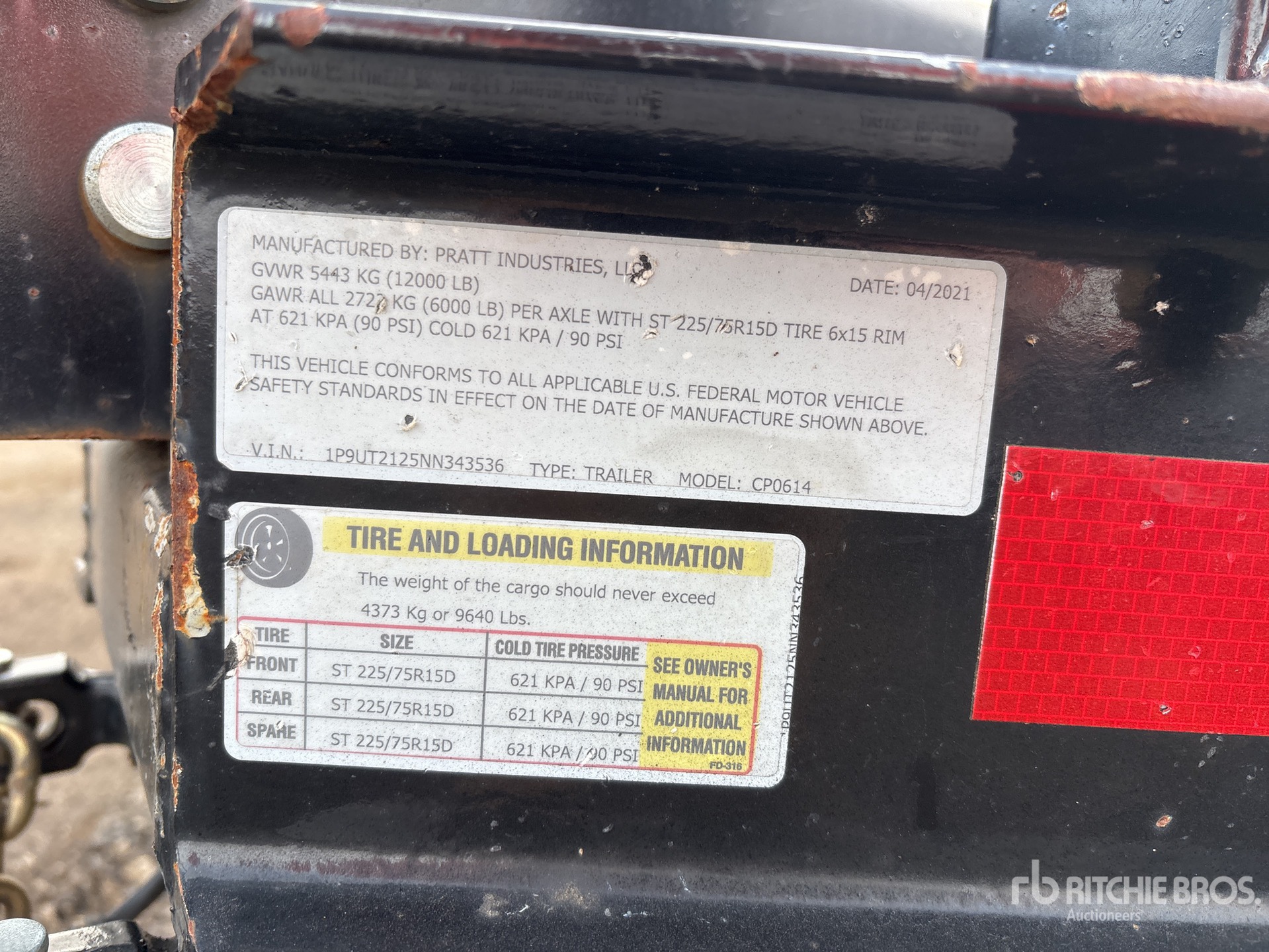 General Appearance with N.º de serie/VIN