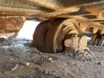 Undercarriage with Right Carrier Rollers
