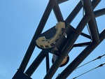 Crane Superstructure with Boom Angle Indicator