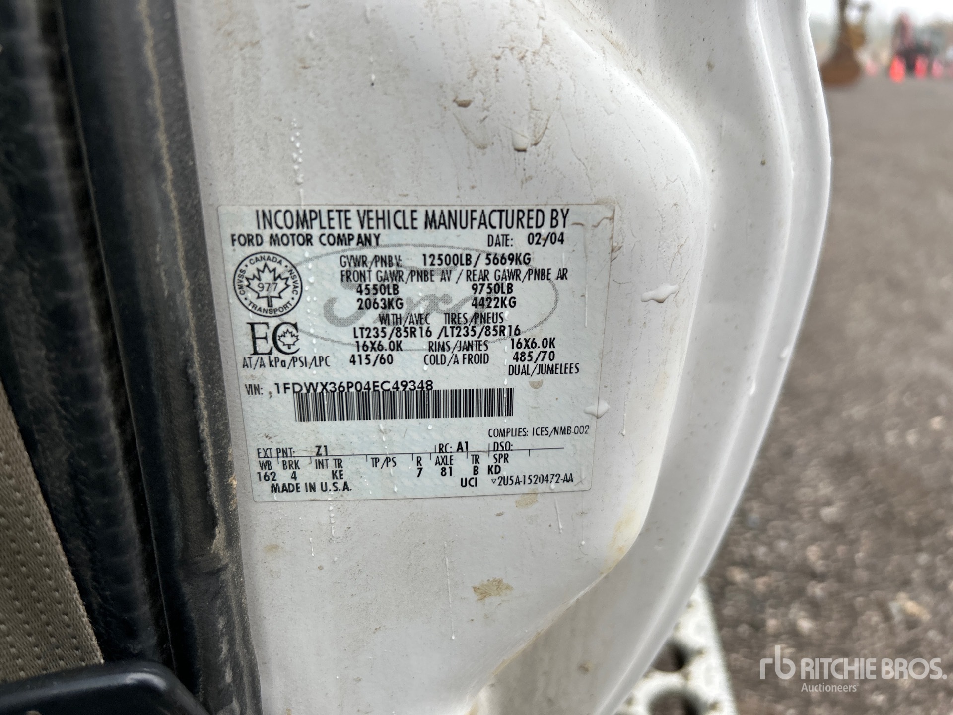 General Appearance with Second Serial Number/VIN Photo