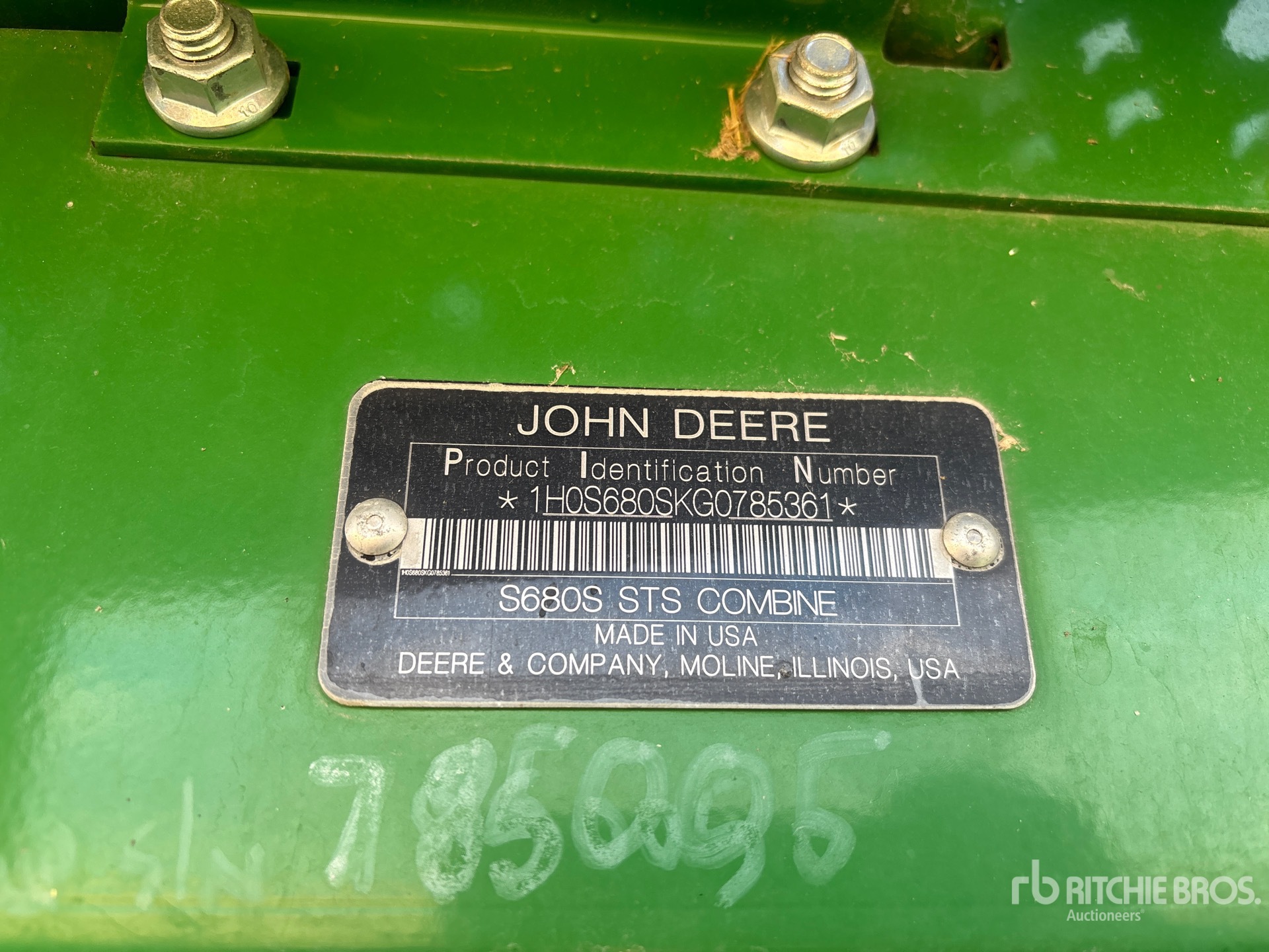 General Appearance with N.º de serie/VIN