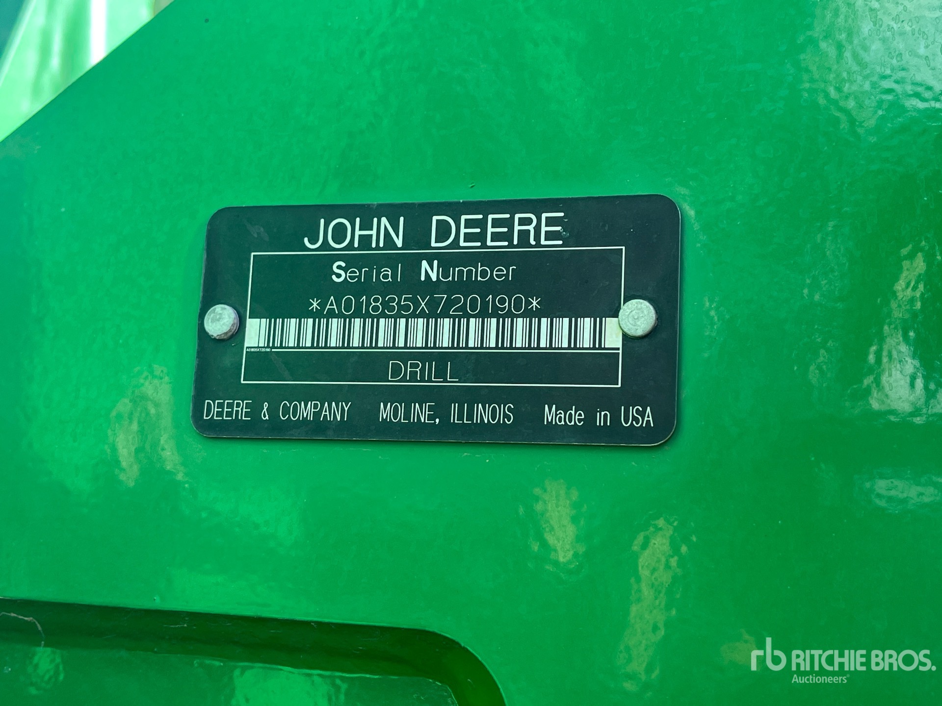 General Appearance with N.º de serie/VIN