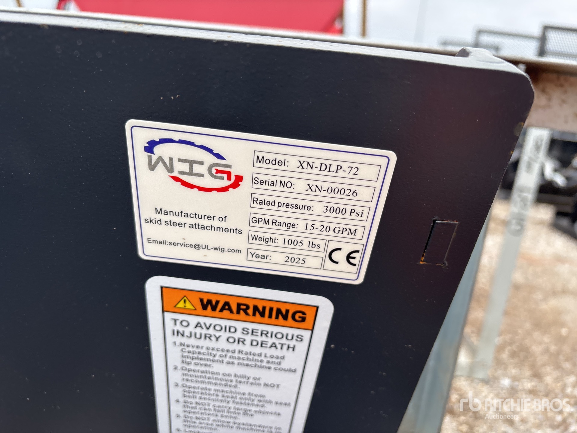 General Appearance with N.º de serie/VIN