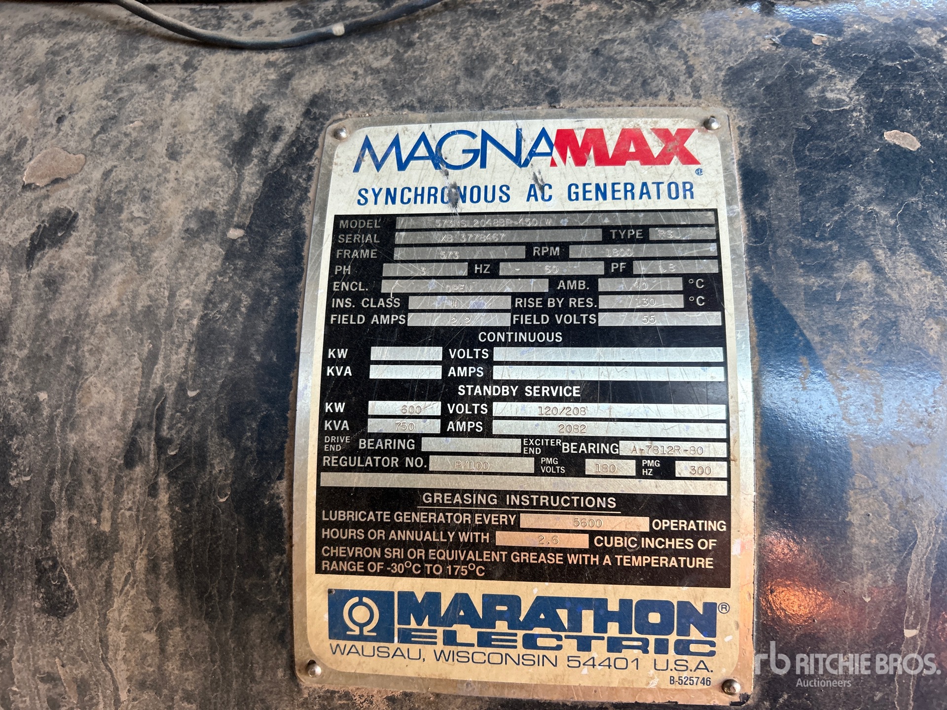 General Appearance with Unit Serial Number