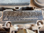 Engine with Emission Label