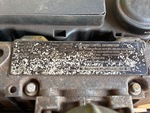 Engine with Emission Label