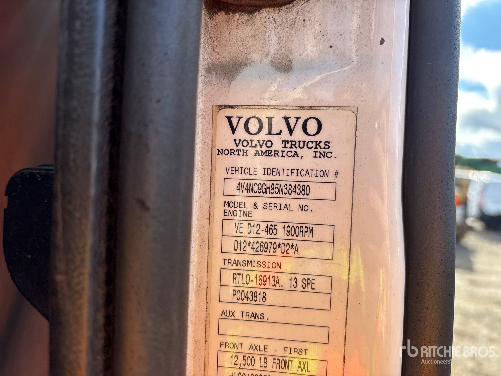 General Appearance with N.º de serie/VIN