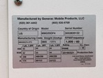General Appearance with Unit Serial Number