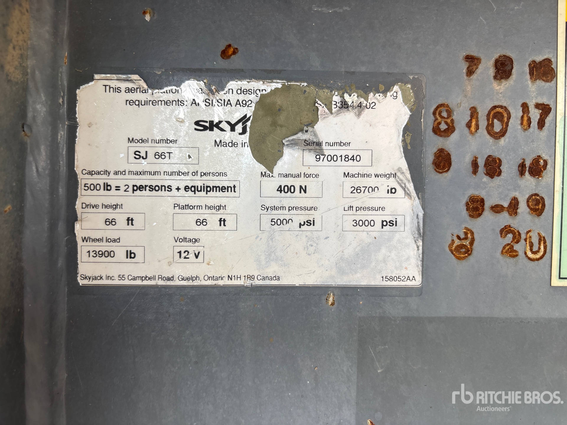 General Appearance with Numero seriale/numero d’identificazione del veicolo (VIN)