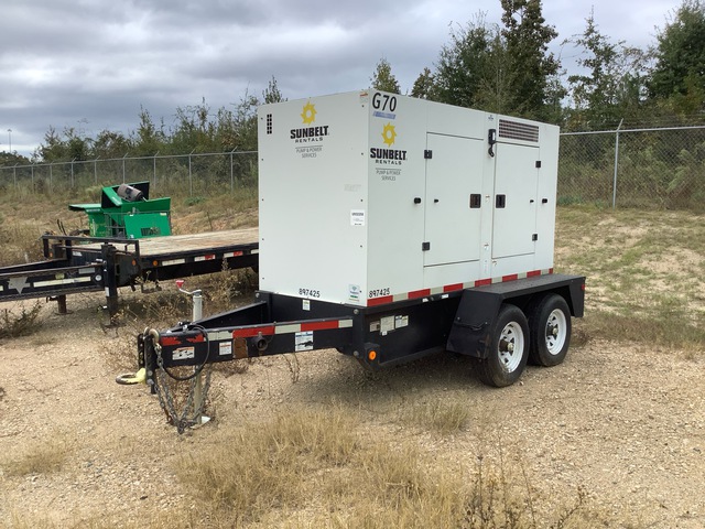 2016 Doosan G70WCU-T4I 70 kW Mobile Generator Set 2016 Doosan G70WCU-T4I 70 kW Mobile Generator Set