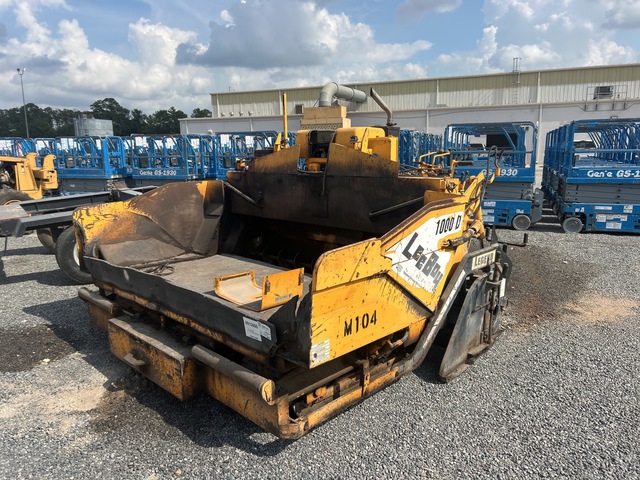 LeeBoy 1000T Track Asphalt Paver LeeBoy 1000T Track Asphalt Paver