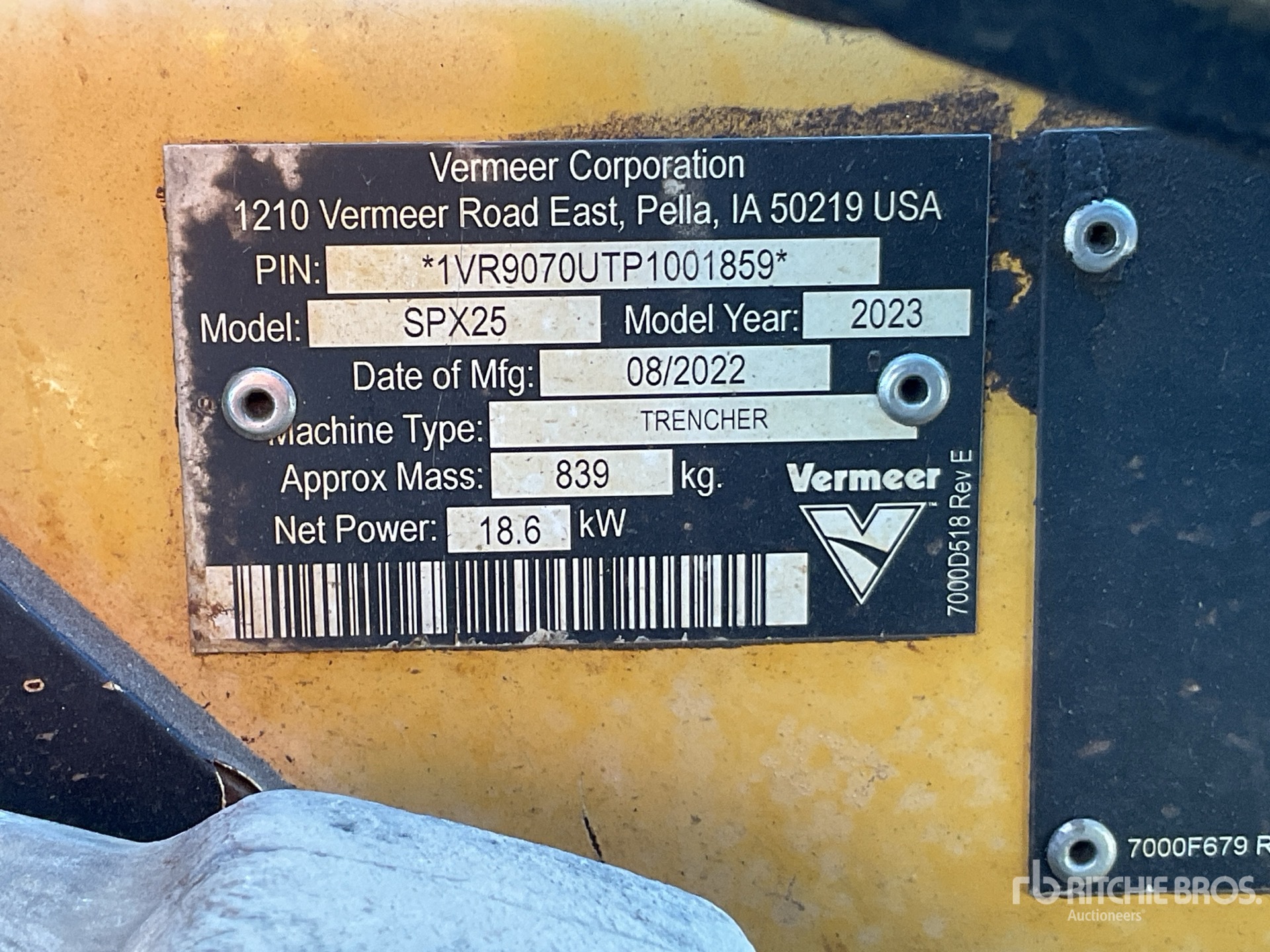 General Appearance with Numéro de série/Numéro d'identification du véhicule automobile
