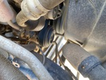 Engine with A/C Compressor