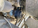 Engine with A/C Compressor