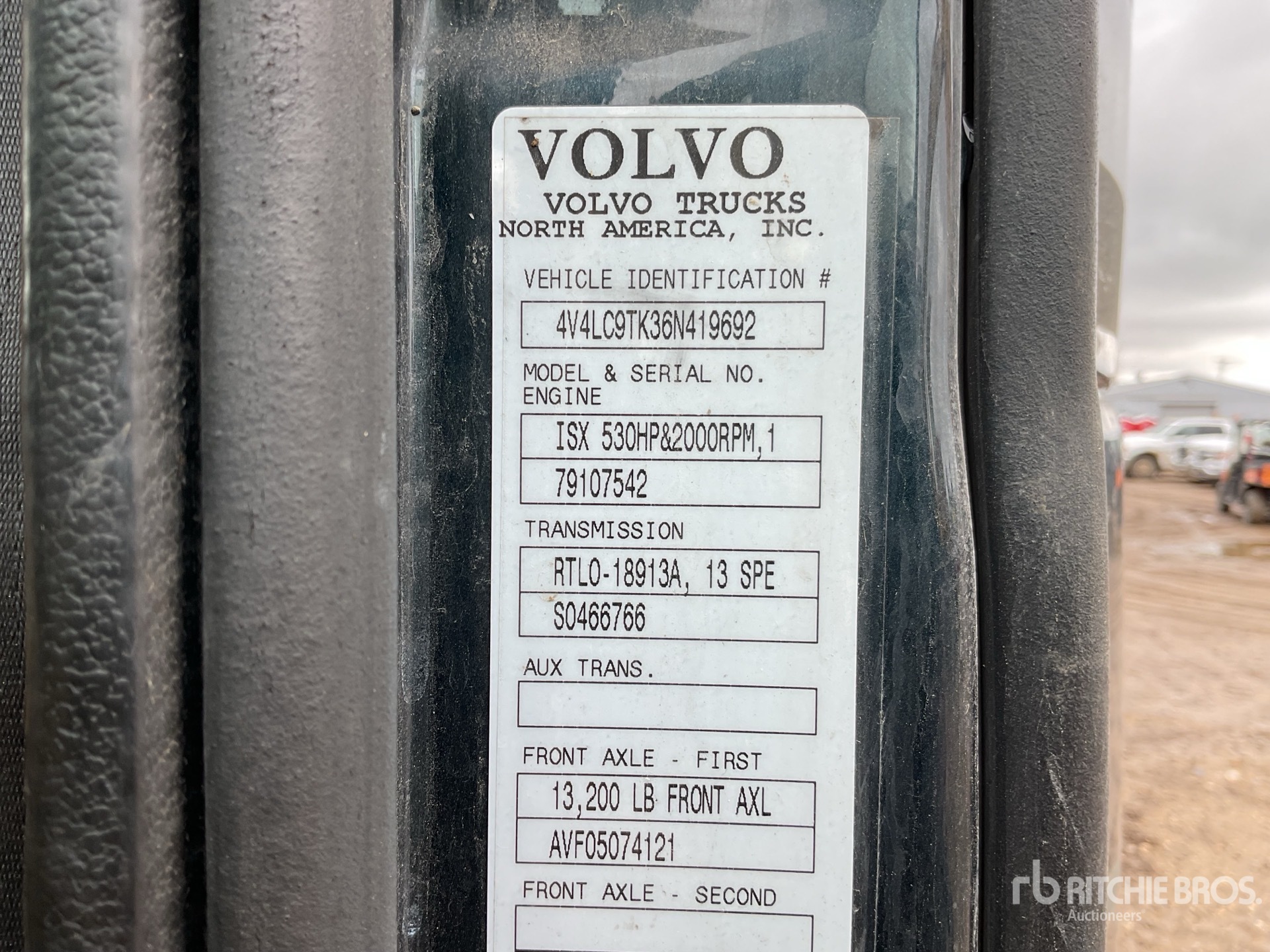 General Appearance with Numero seriale/numero d’identificazione del veicolo (VIN)