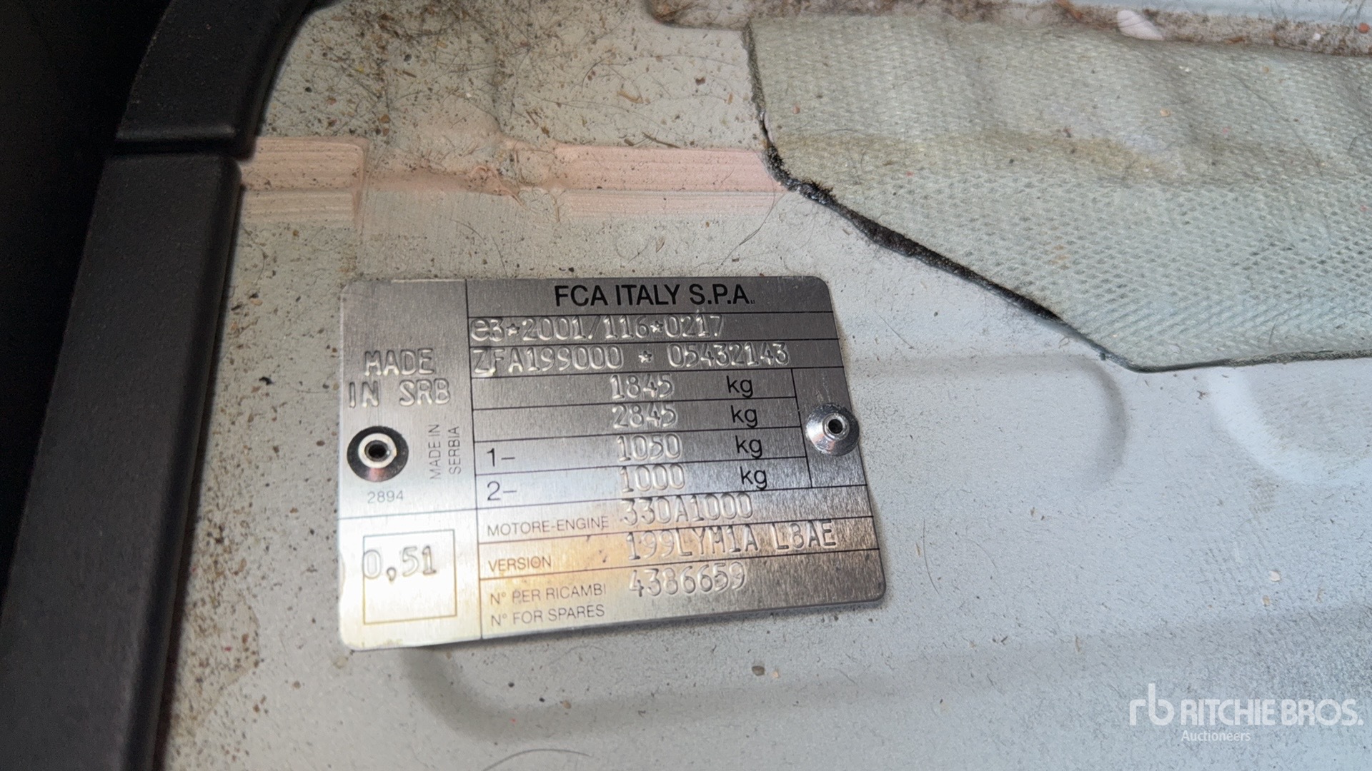 General Appearance with Second Serial Number/VIN Photo