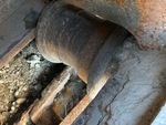 Undercarriage with Left Track Rollers