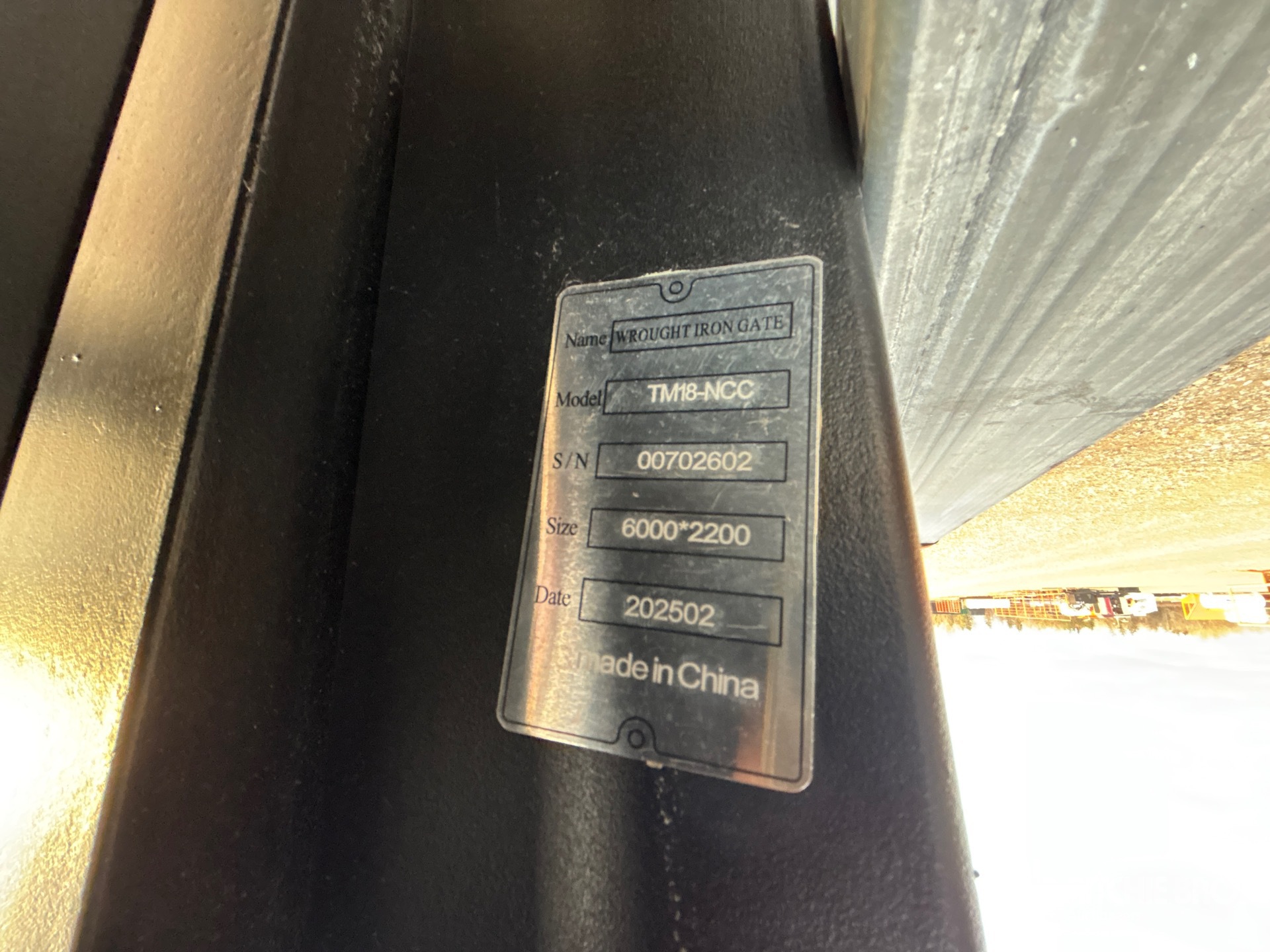 General Appearance with N.º de serie/VIN