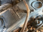 Engine with Emission Label