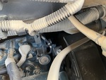 Engine with A/C Compressor