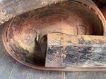 Rubber Track Undercarriage with Front Idler Wear