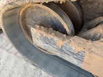 Rubber Track Undercarriage with Front Idler Wear