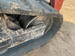 Rubber Track Undercarriage with Front Idler Wear