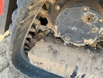 Rubber Track Undercarriage with Rear idler wear