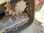 Rubber Track Undercarriage with Rear idler wear