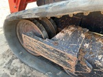 Rubber Track Undercarriage with Front Idler Wear
