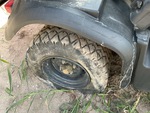 Chassis with Right Rear Tire