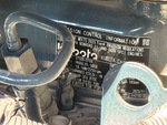 Engine with Emission Label