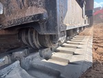 Undercarriage with Left Track Rollers