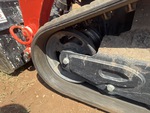 Rubber Track Undercarriage with Front Idler Wear