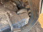 Rubber Track Undercarriage with Rear idler wear