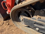 Rubber Track Undercarriage with Front Idler Wear