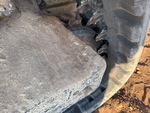 Rubber Track Undercarriage with Rear idler wear