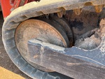 Rubber Track Undercarriage with Front Idler Wear