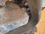 Rubber Track Undercarriage with Rear idler wear