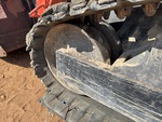 Rubber Track Undercarriage with Front Idler Wear