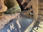 Rubber Track Undercarriage with Rear idler wear