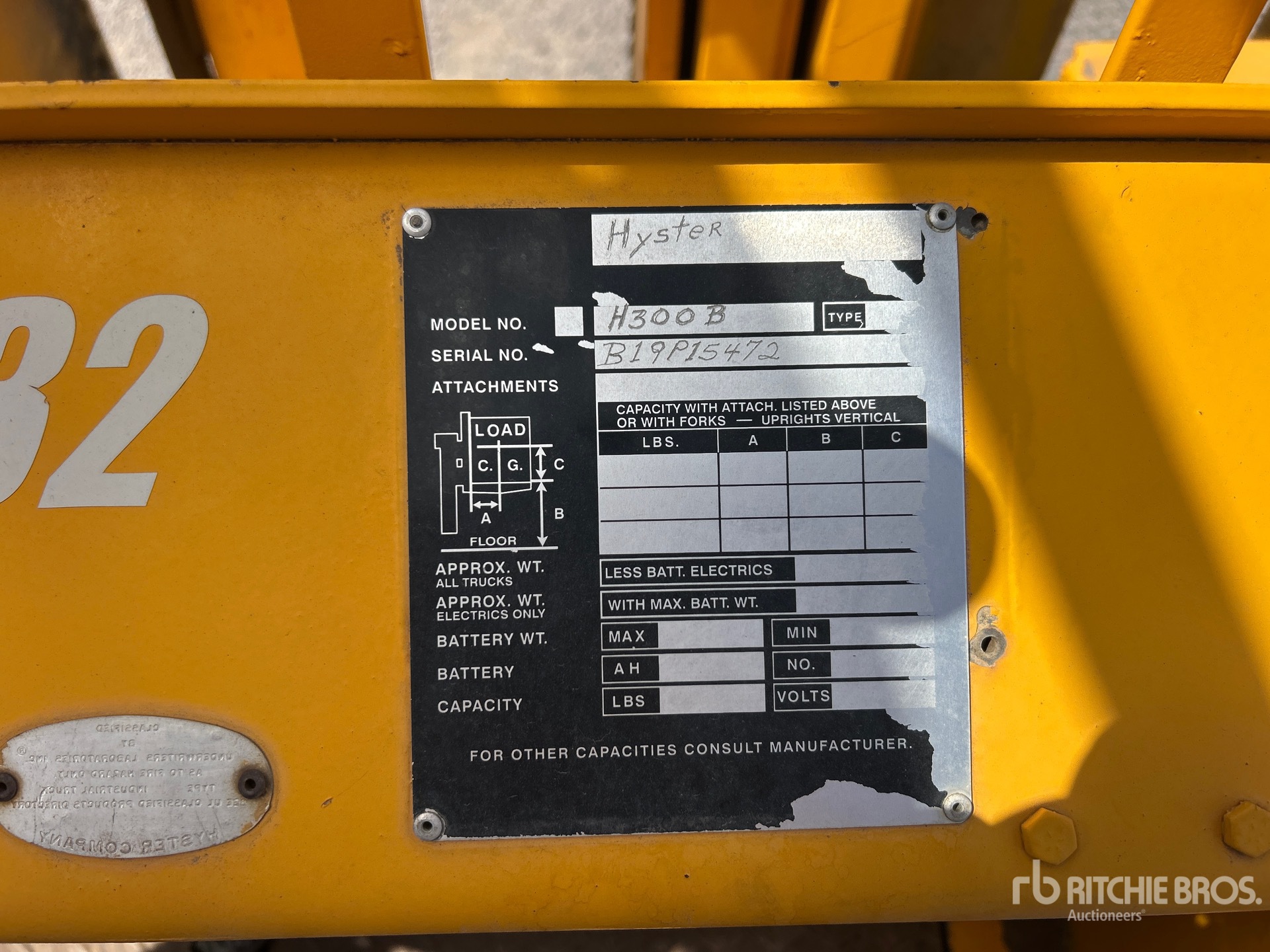 MONTACARGAS HYSTER H300B